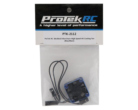 ProTek RC 30x30x10mm Aluminum High Speed HV Cooling Fan (Blue/Black) ProTek RC RC CARS - PARTS
