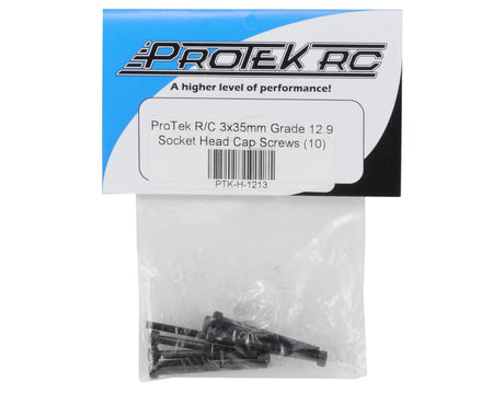 ProTek RC 3x35mm "High Strength" Socket Head Cap Screws (10) - Hobbytech Toys