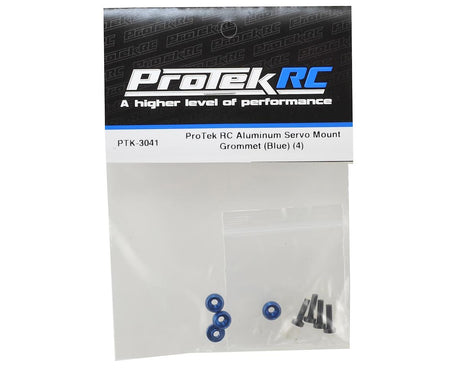 ProTek RC Aluminum Servo Mount Grommet (Blue) (4) - Hobbytech Toys