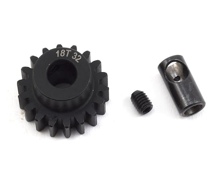 ProTek RC Steel 32P Pinion Gear w/3.17mm Reducer Sleeve (Mod .8) (5mm Bore) (13T) - Hobbytech Toys