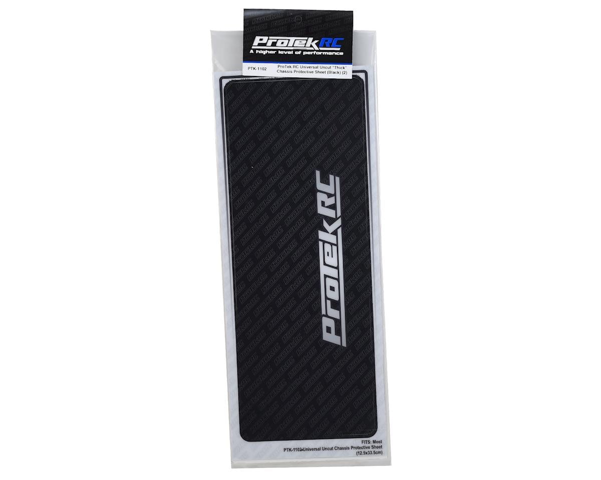 ProTek RC Universal Chassis Protective Sheet (Black) (2) - Hobbytech Toys