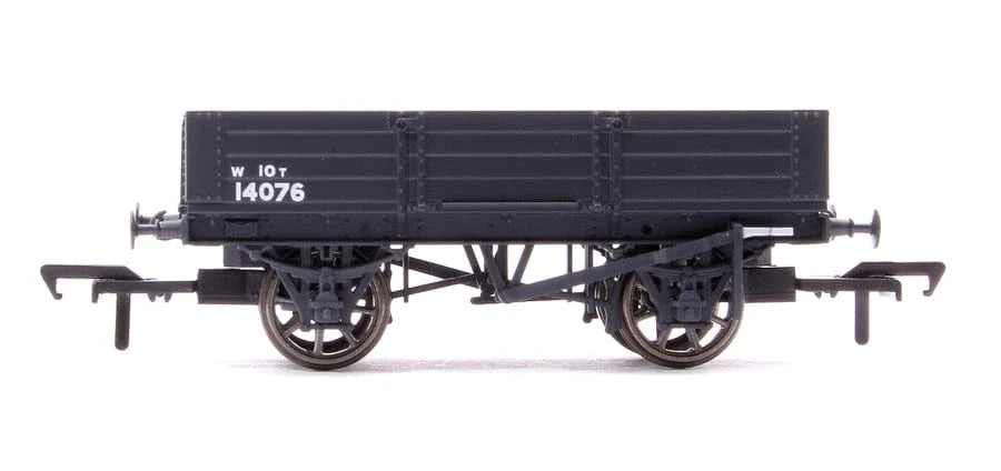 Rapido 925008 OO Gauge No. W14076, GWR Grey (BR lettering) Four Plank Open Wagon - Hobbytech Toys