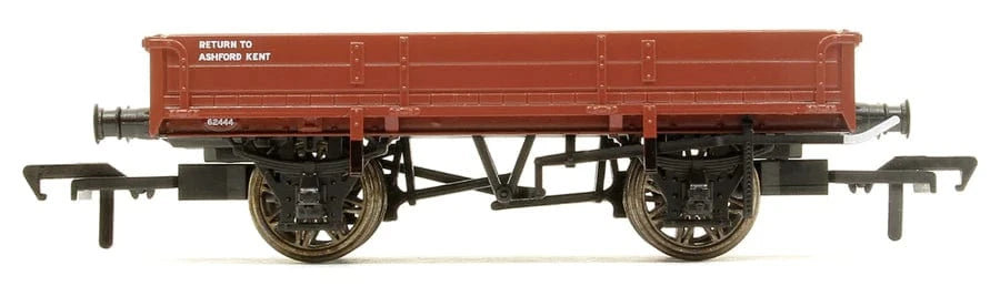 Rapido Trains UK 928008 SECR Dia. 1744 2 Plank No. 62444, BR Red Oxide (Late) - Hobbytech Toys
