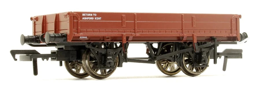 Rapido Trains UK 928008 SECR Dia. 1744 2 Plank No. 62444, BR Red Oxide (Late) - Hobbytech Toys
