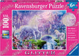 Ravensburger 12907-2 Unicorn Kingdom Puzzle Glitter 100pc - Hobbytech Toys