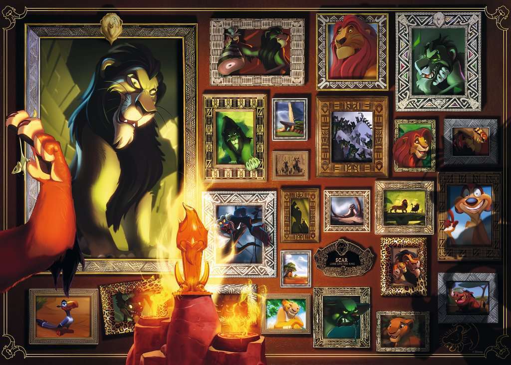 Ravensburger 16524-7 Villainous Scar Puzzle 1000pc - Hobbytech Toys