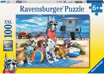 Ravensburger 10526-7 No Dogs on the Beach Puzzle 100pc - Hobbytech Toys