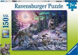 Ravensburger 12908-9 Northern Wolves 150pc - Hobbytech Toys
