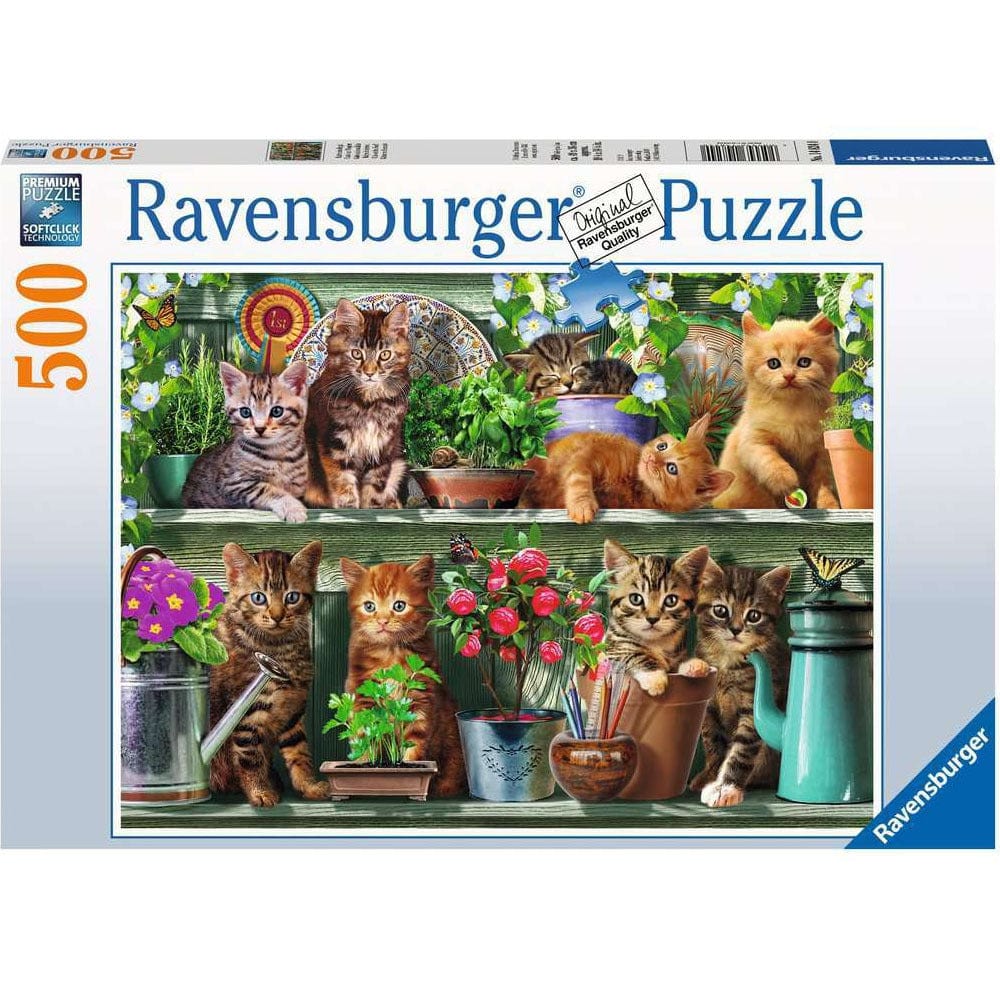 Ravensburger Cats on the Shelf Puzzle 500pc Ravensburger PUZZLES