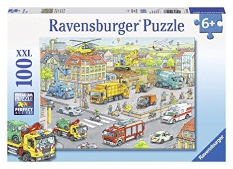 Ravensburger Vehicles in the City Puzzle 100pc Ravensburger PUZZLES
