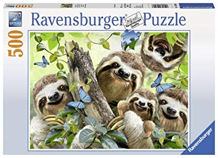 Ravensburger Sloth Selfie Puzzle 500pc Ravensburger PUZZLES