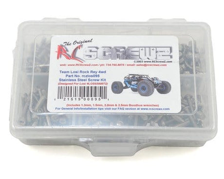 RC Screwz Losi Rock Rey Stainless Steel Screw Kit - Hobbytech Toys