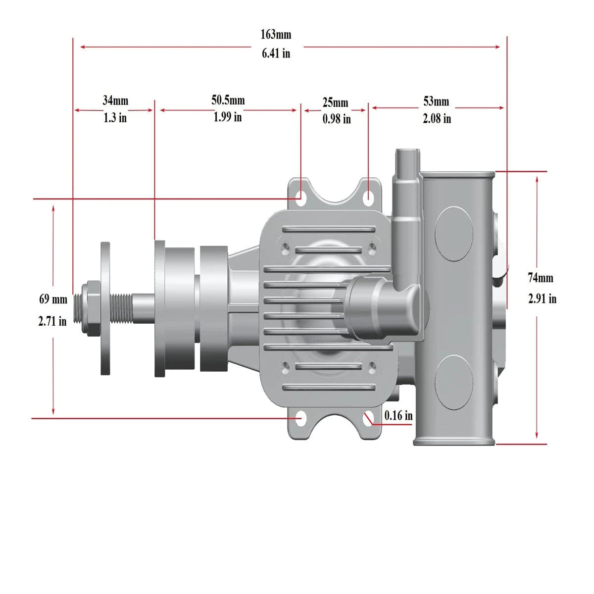 RCGF STINGER 15cc Rear Exhaust 2 Stroke Gasoline Engine - Hobbytech Toys