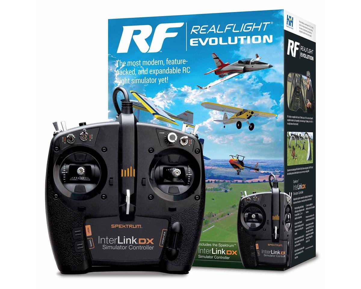 RealFlight Evolution Flight Simulator with Mode Changable Interlink Controller, RFL2000 - Hobbytech Toys