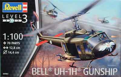 Revell 1/100 Bell Uh-1H Gunship Revell PLASTIC MODELS