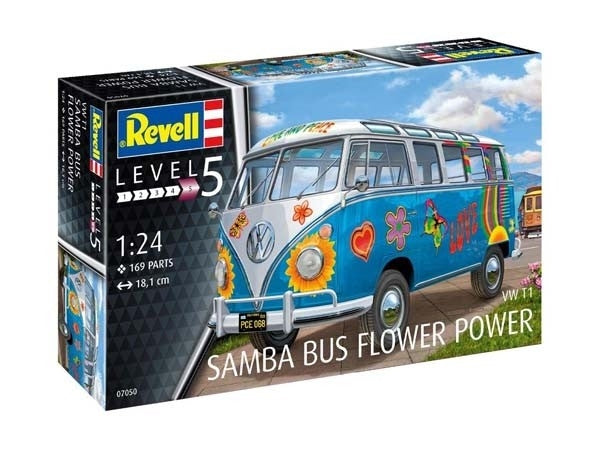 Revell 1/24 Samba Bus Flower Power Revell PLASTIC MODELS