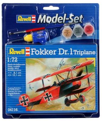 Revell 1/72 Fokker Dr.1 Triplane Model Set Revell PLASTIC MODELS