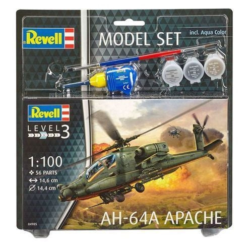 Revell 64985 1/100 Ah-64A Apache Model Set Revell PLASTIC MODELS
