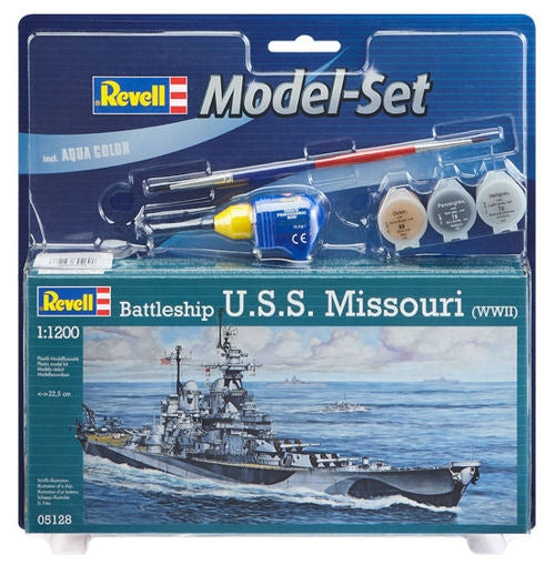 Revell 1/1200 Battleship Uss Missouri Model Set Revell PLASTIC MODELS