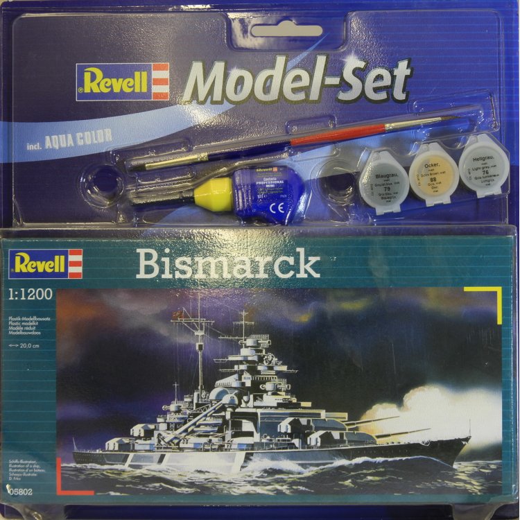Revell 1/1200 Bismarck Model Set Revell PLASTIC MODELS
