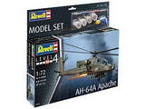 Revell 63824 1/144 AH-64A Apache Plastic Model Starter Set - Hobbytech Toys