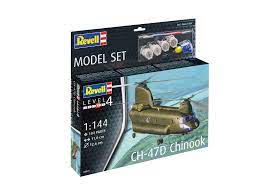 Revell 63825 1/144 Ch-47D Chinook Plastic Model Kit - Hobbytech Toys