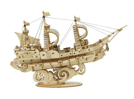 Robotime Classical 3D Wooden Sailing Ship - Hobbytech Toys