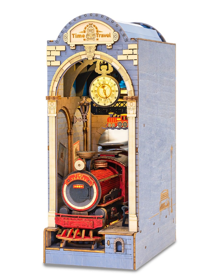 Robotime DIY Bookends Kit - Time Travel - Hobbytech Toys