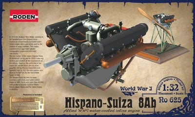Roden 1/32 Hispano-Suiza 8Ab Roden PLASTIC MODELS