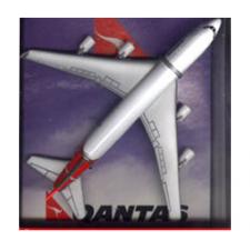 Daron Qantas B747 Die Cast Plane Daron DIE-CAST MODELS
