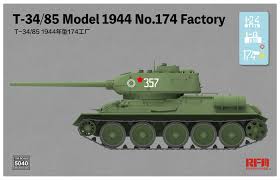 Ryefield 5040 T-34/85 Model 1944 No.174 Factory Rye-Field Models PLASTIC MODELS