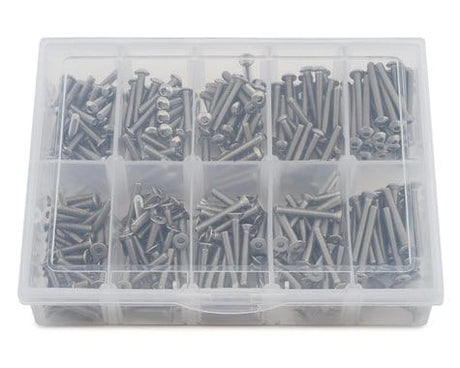 Samix Long Stainless Steel M3 Screw Set w/Plastic Box (300) - Hobbytech Toys