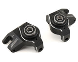 Samix SCX-6 7075 Aluminum Steering Knuckle Set (Black) - Hobbytech Toys
