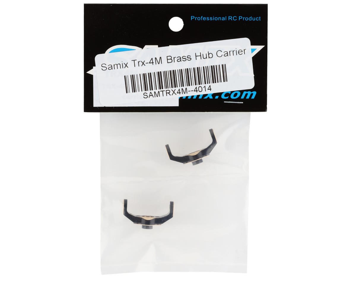 Samix TRX-4M Brass Hub Carrier (2) (10g) - Hobbytech Toys