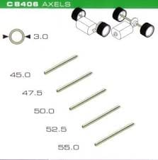 Scalextric C8406 5X Axles 3mm Diam Scalextric SLOT CARS