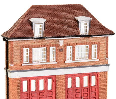 Scenecraft 42-240 N Low Relief Fire Station Bachmann Scenecraft TRAINS - N SCALE
