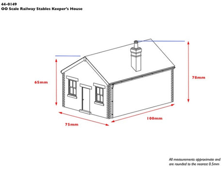 Scenecraft 44-0149 OO Railway Stables Keepers House Bachmann Scenecraft TRAINS - HO/OO SCALE