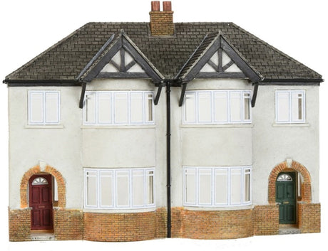 Scenecraft 44-0206 OO Low Relief 1930s Semi Detached Houses Bachmann Scenecraft TRAINS - HO/OO SCALE