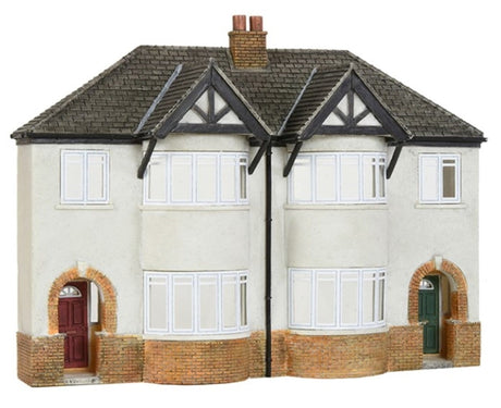 Scenecraft 44-0206 OO Low Relief 1930s Semi Detached Houses Bachmann Scenecraft TRAINS - HO/OO SCALE
