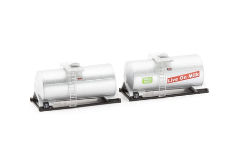 Sds HO Peters Milk Containerised Milk Tank Pack A (2) SDS Models TRAINS - HO/OO SCALE