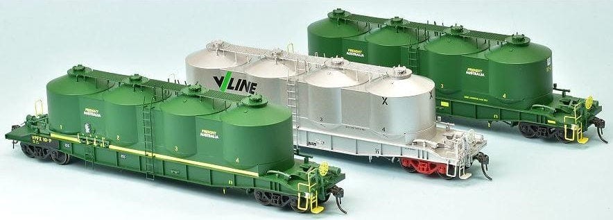 Sds HO Victorian Railways FX/VPFX Freight Australia Bulk Flour Wagons Pack A (3) SDS Models TRAINS - HO/OO SCALE