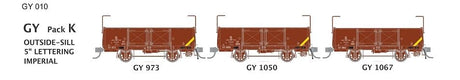 SDS HO Victorian Railways GY Open Wagon Pack K 5in Lettering Red Imperial SDS Models TRAINS - HO/OO SCALE