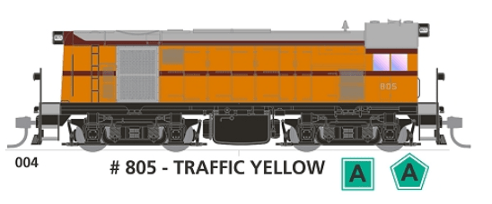 SDS Models HO 800 Class 805 Traffic Yellow DC SDS Models TRAINS - HO/OO SCALE