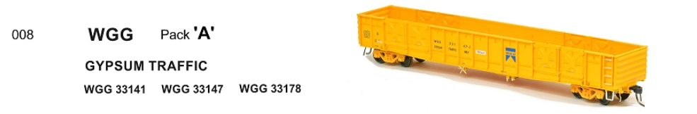 SDS Models WGX Open Wagon WGG Gypsum Traffic Pack A (3 Pack) SDS Models TRAINS - HO/OO SCALE
