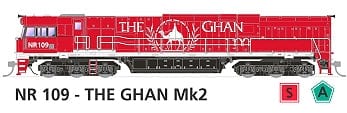 SDS NR109 The Ghan Mk1 DCC Sound SDS Models TRAINS - HO/OO SCALE