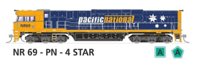SDS NR69 Pacific National 4 Stars DCC Sound SDS Models TRAINS - HO/OO SCALE
