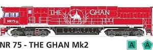 SDS NR75 The Ghan Mk2 DCC Sound SDS Models TRAINS - HO/OO SCALE