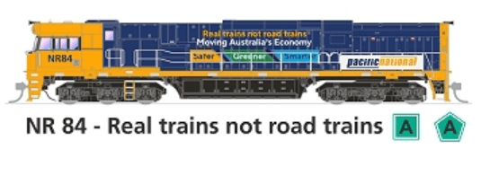 SDS NR84 Pacific National Real Trains DCC/Sound Locomotive SDS Models TRAINS - HO/OO SCALE