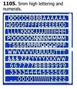 Slaters White Letters And Numbers 5mm High Slaters TRAINS - HO/OO SCALE