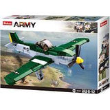 Sluban 0857 WW2 P51D Fighter Plane 323pc Kit - Hobbytech Toys